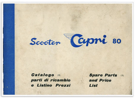 Capri 80 Spare Parts List